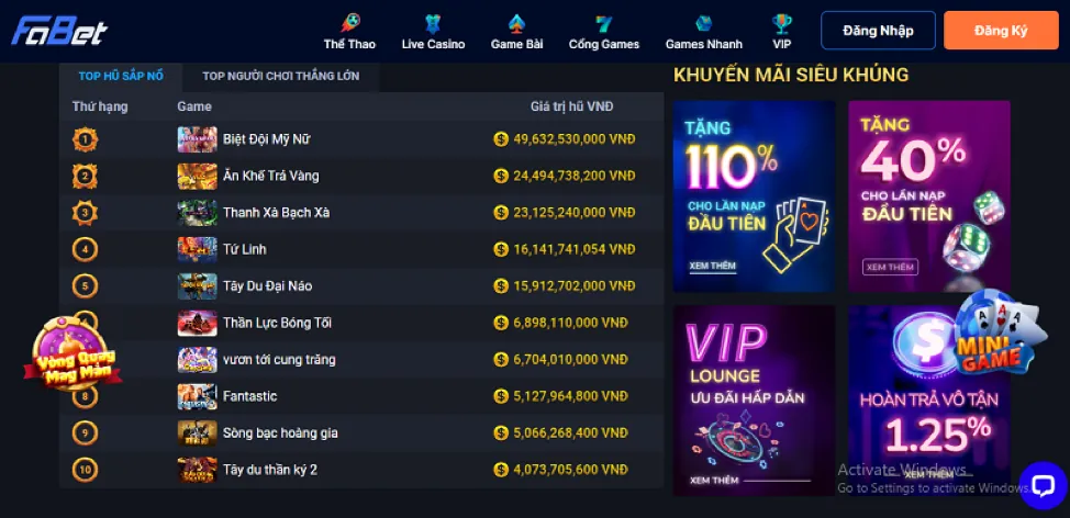 Banner khuyến mãi độc quyền cho thành viên mới 98win10